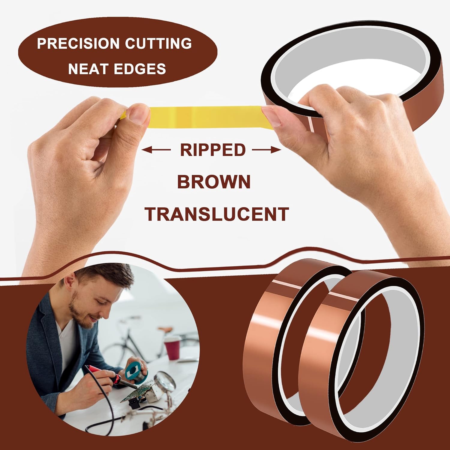 RoHS Compliant Gold Finger Kapton - Lead-Free Polyimide Tape